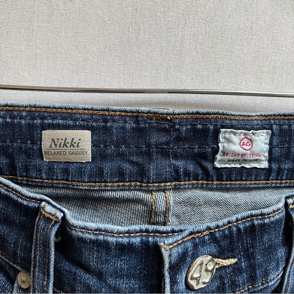 AG Adriano Goldschmied Nikki Relaxed Skinny Denim Jeans Sz 28 - Picture 8 of 13